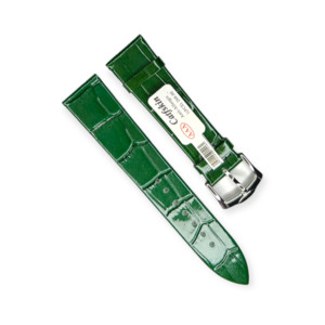 SL CalfSkin ремень д/часов 20мм т.зеленый №0057