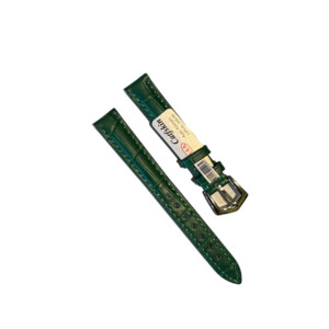SL CalfSkin ремень д/часов 14мм зеленый строчка матовый №0093