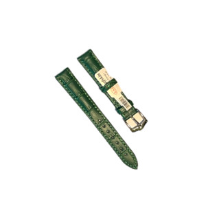SL CalfSkin ремень д/часов 16мм темно-зеленый строчка матовый №0096