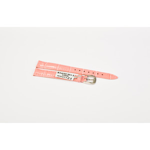 AONO ремень д/часов 8801 12мм розовый толстый с ниткой лак №0023